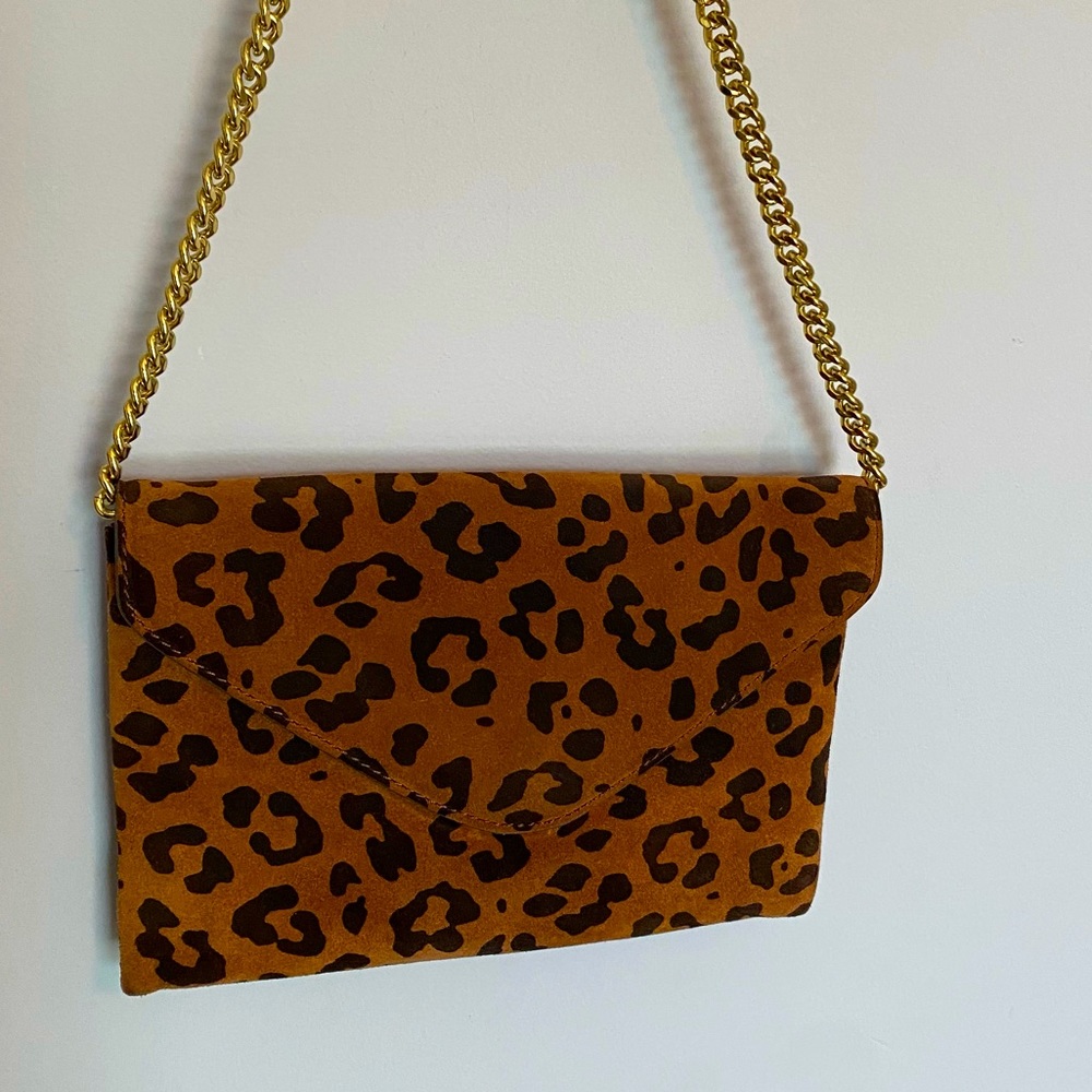 J CREW 100% leather shoulder / clutch bag